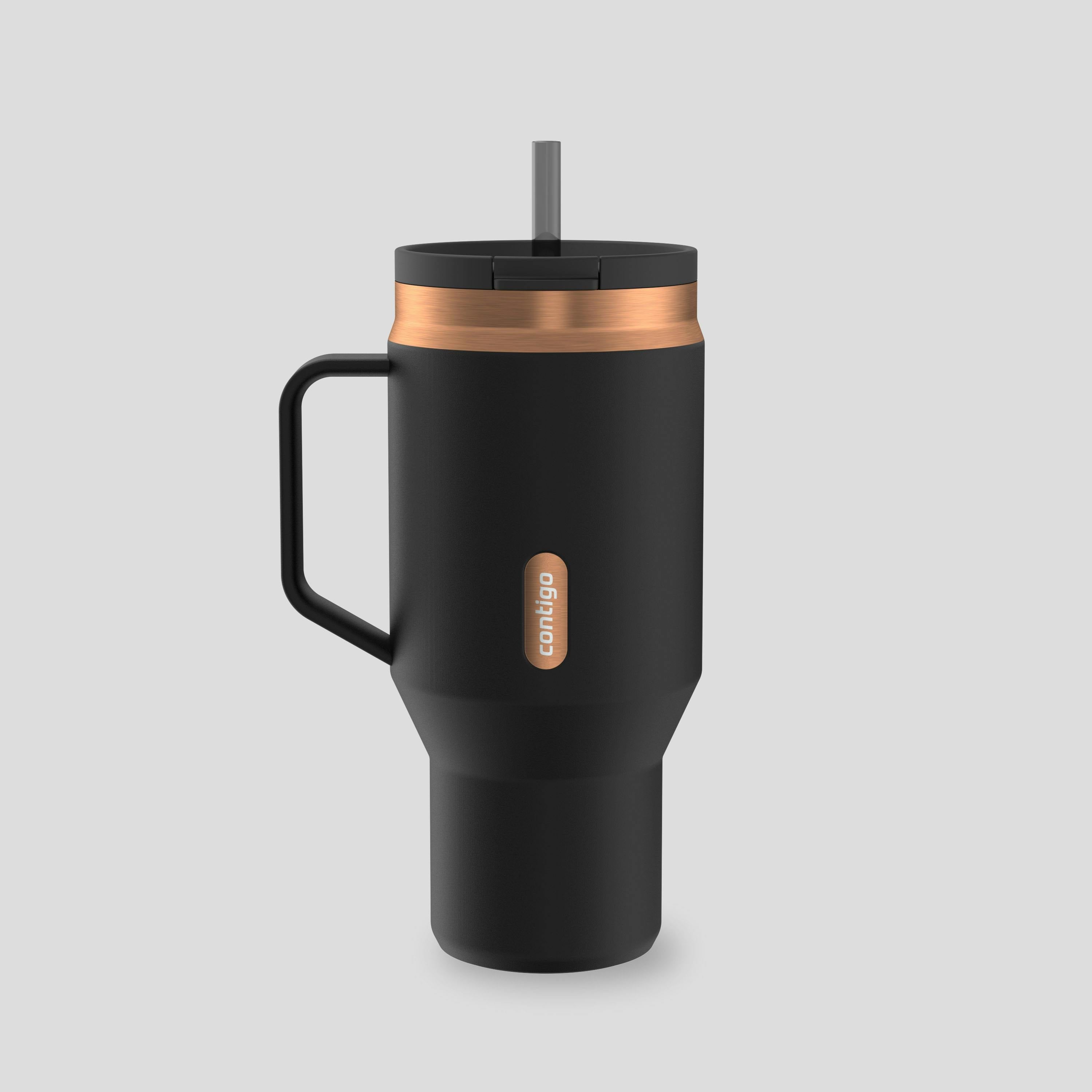 30 oz SnapSeal™ Tumbler (w/ Straw & Handle)