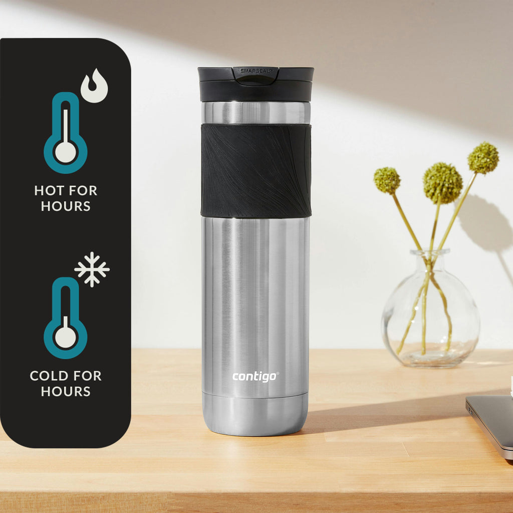 Contigo® Byron 2.0 Stainless Steel Travel Mug with SNAPSEAL™ Lid and Grip, 24oz