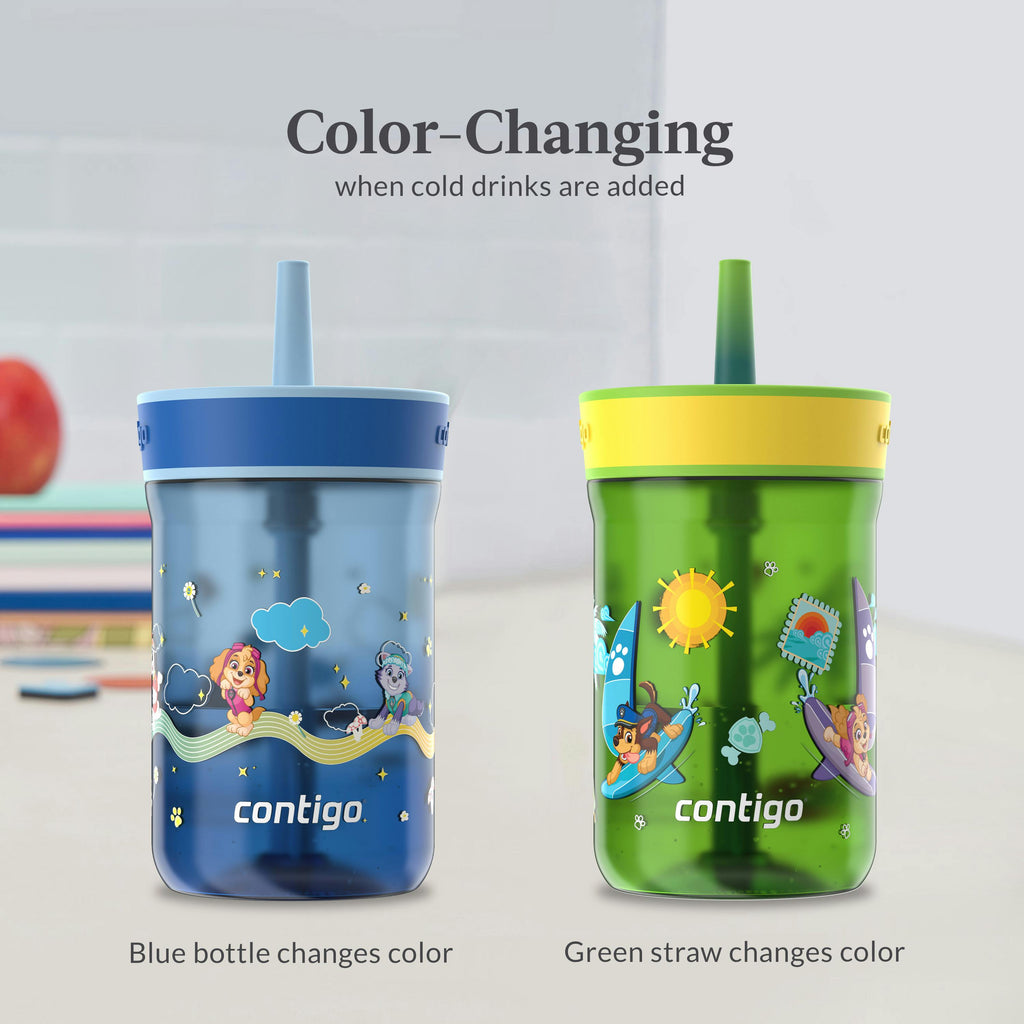 Contigo® Kids’ Leighton Straw Tumbler with Spill-Proof Leak-Proof Lid, 14oz