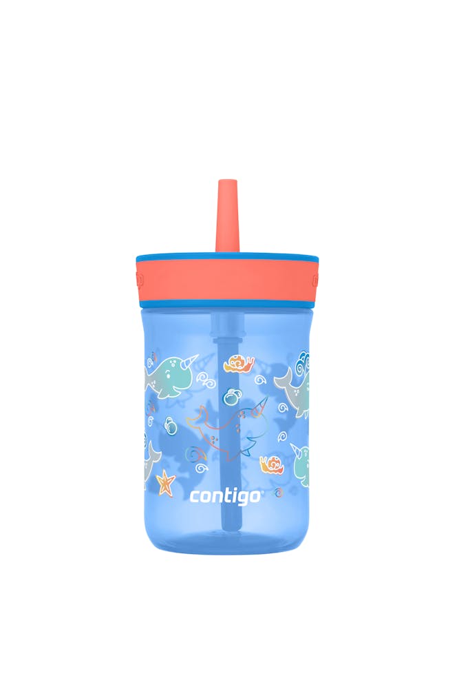 Kids’ Leighton Straw Tumbler with Spill-Proof Leak-Proof Lid, 14oz S1